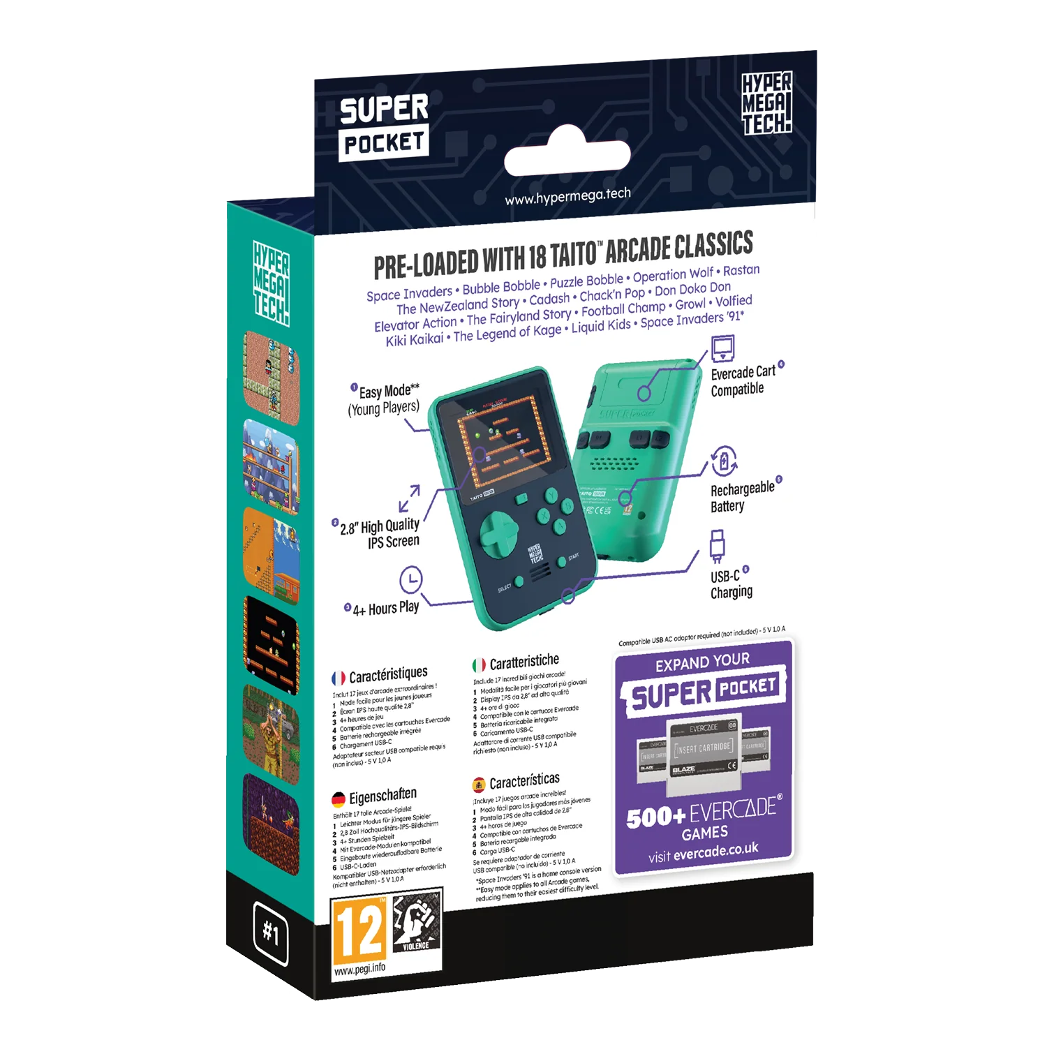 HyperMegaTech! Taito Super Pocket Case Bundle - Image 7